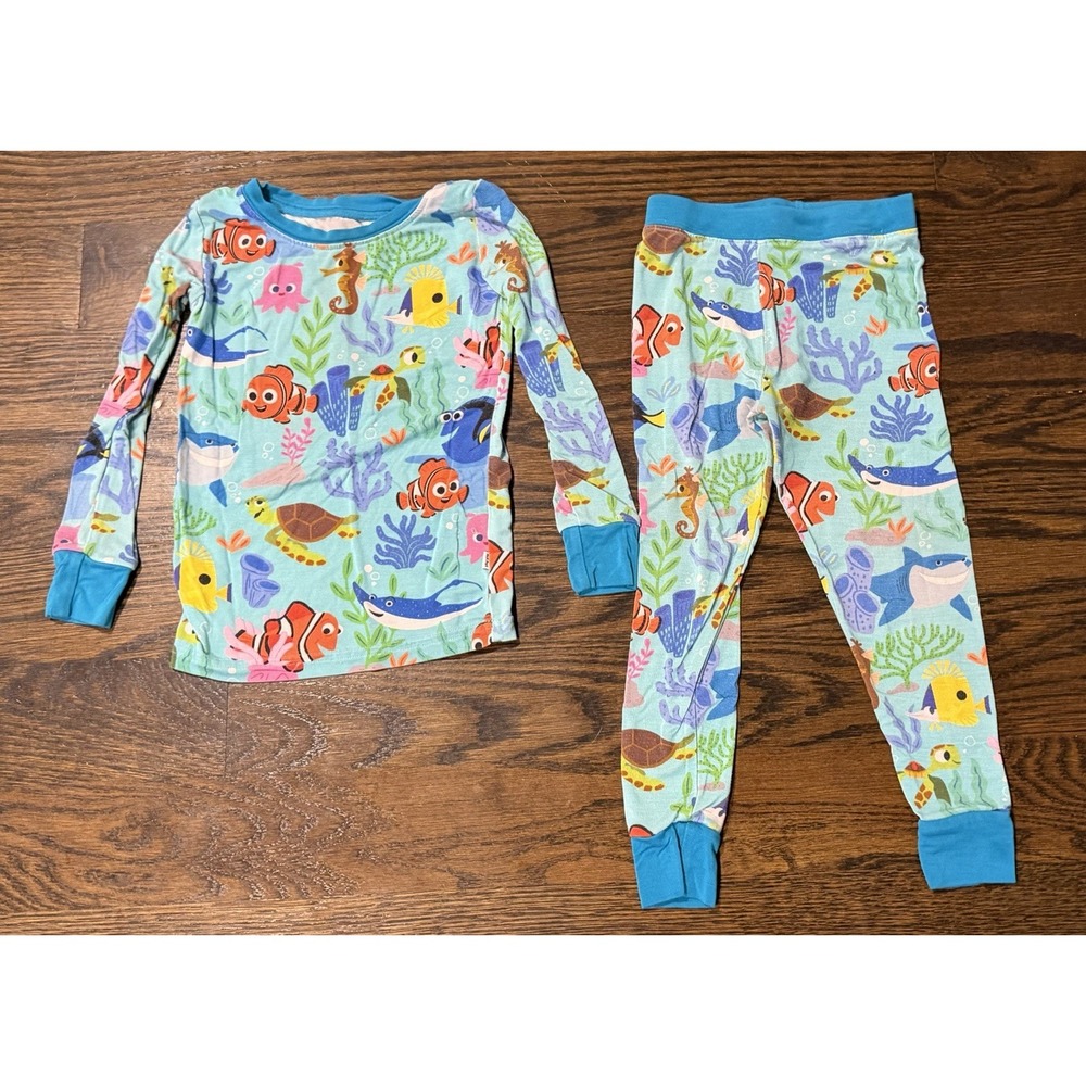 Little Sleepies Bamboo PJ's Pajamas Set 2T Nemo Bamboo Pixar